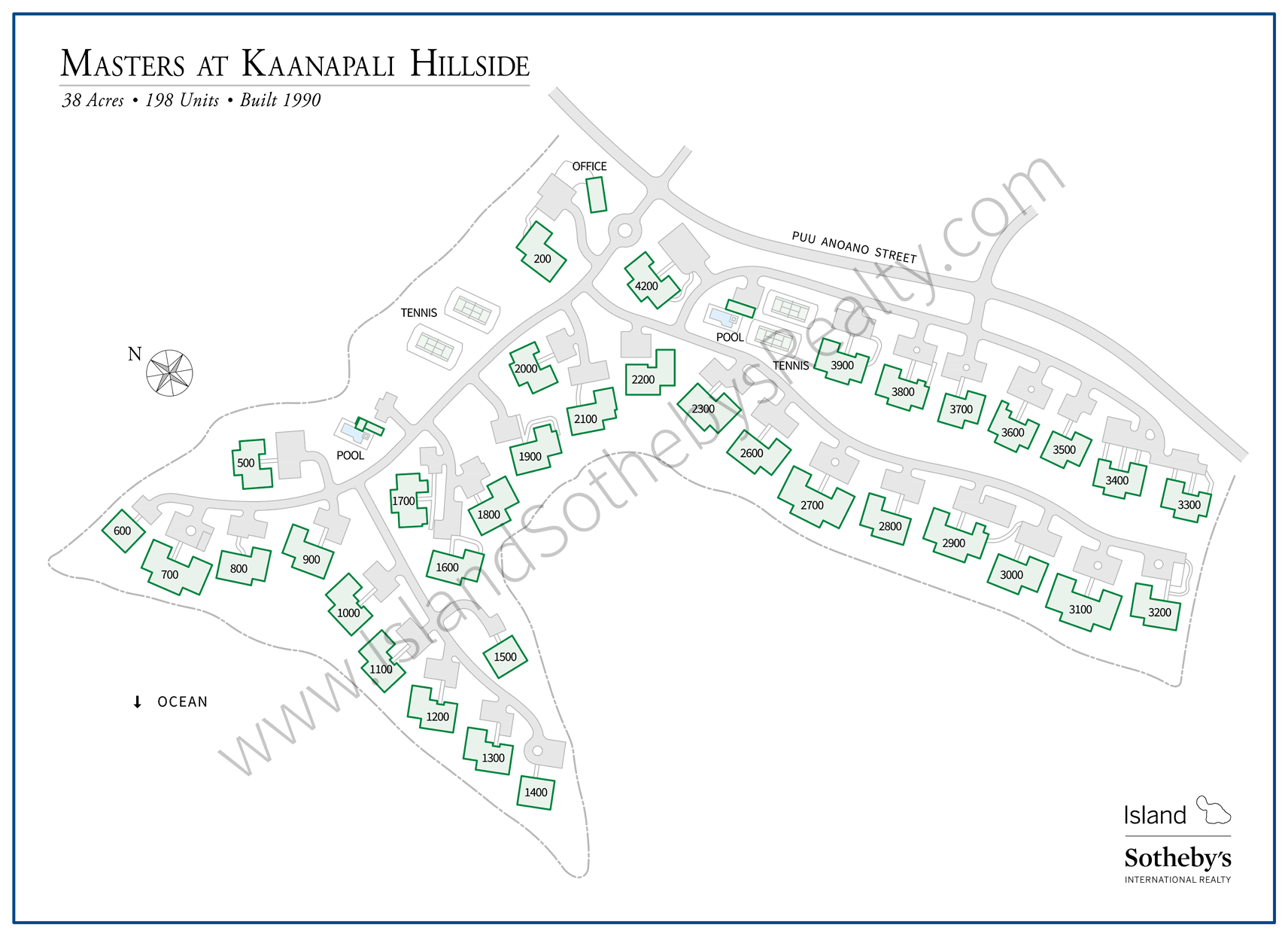 Map of Masters at Kaanapali Maui